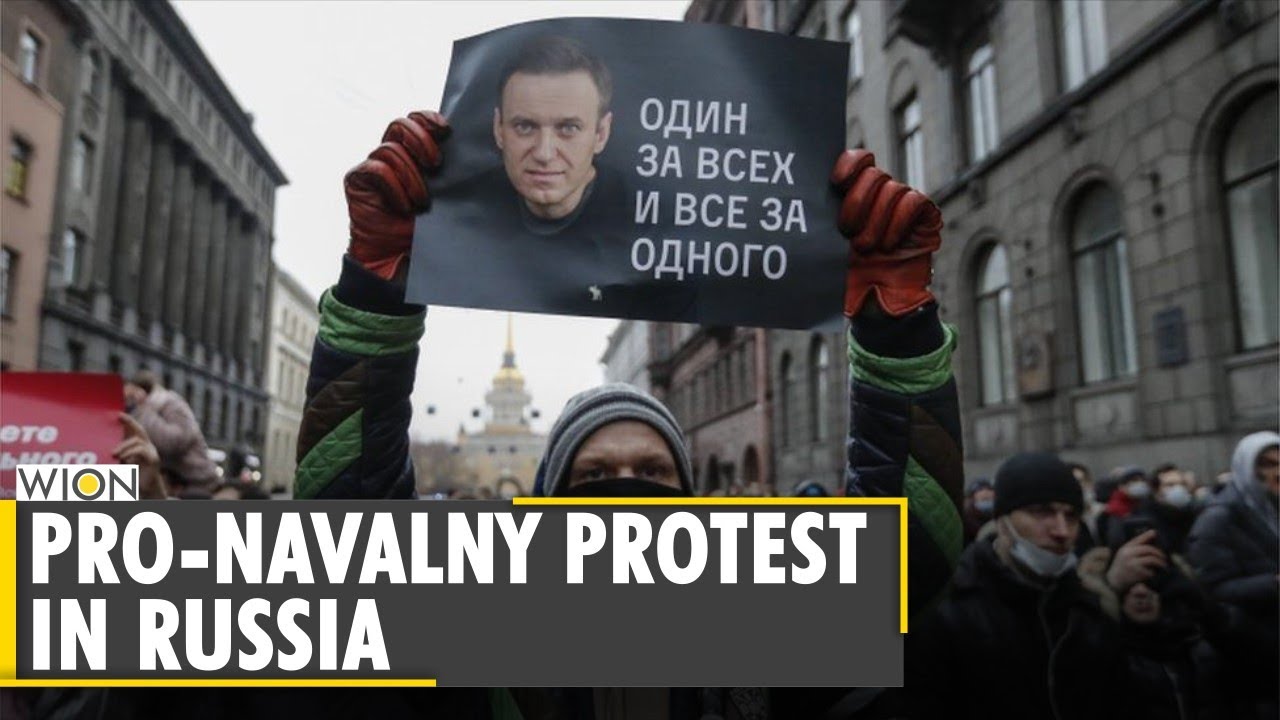 Pro-Navalny Protest in  Moscow and other 100 cities of Russia | World News | WION