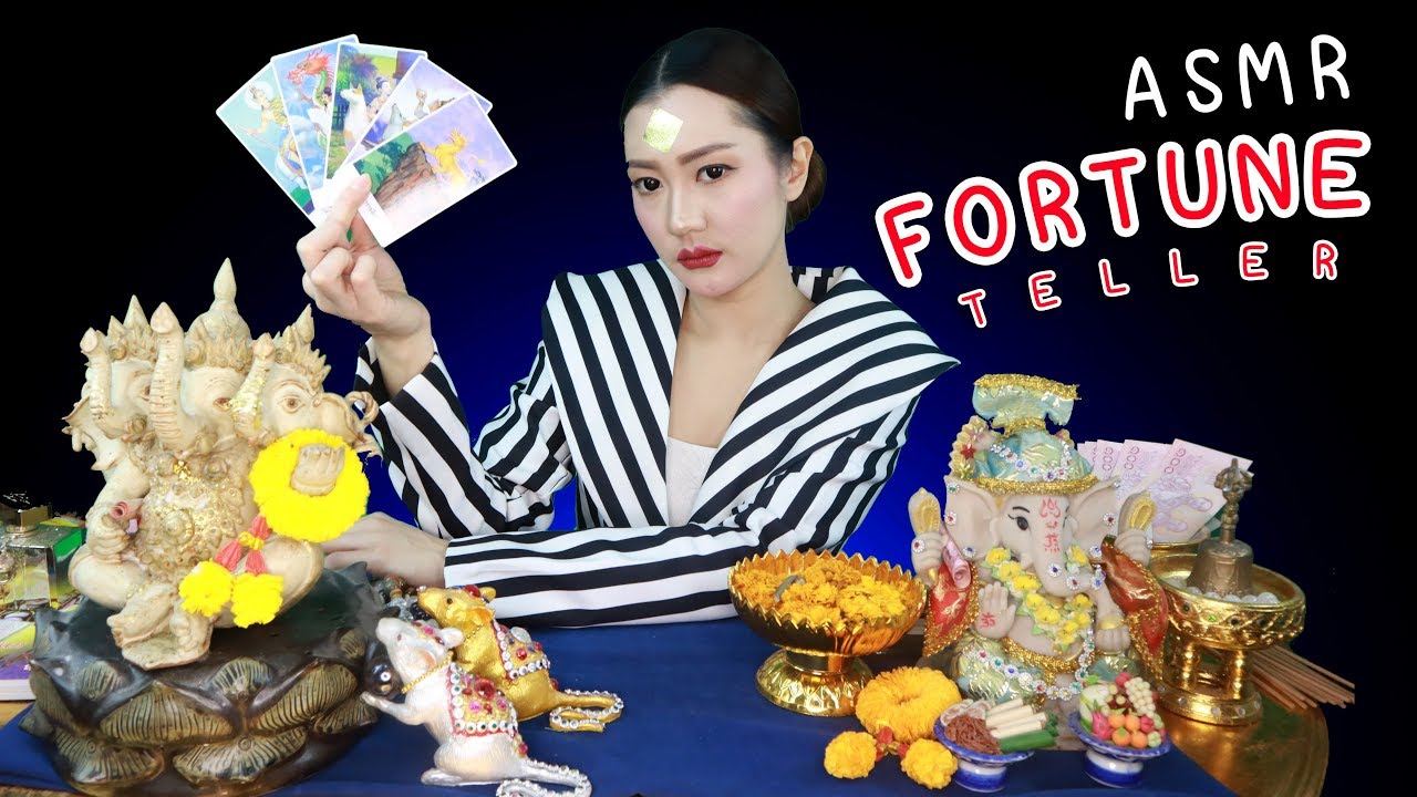 ASMR ไทย หมอดูแม่น้ำชา แม่นมากกก!! ASMR Namcha the Fortune Teller Roleplay