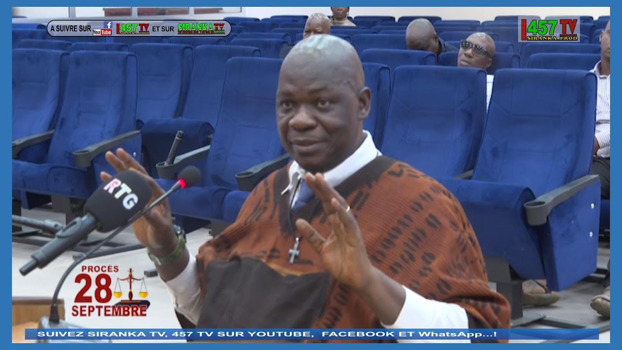 PROCES DU 28 SEPTEMBRE 2009. COLONEL BIENVENU LAMAHA A LA BARRE.@SIRANKATV @457tvguinée