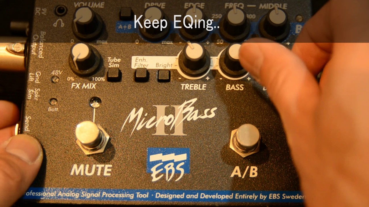 EBS - MicroBass II Preamp test