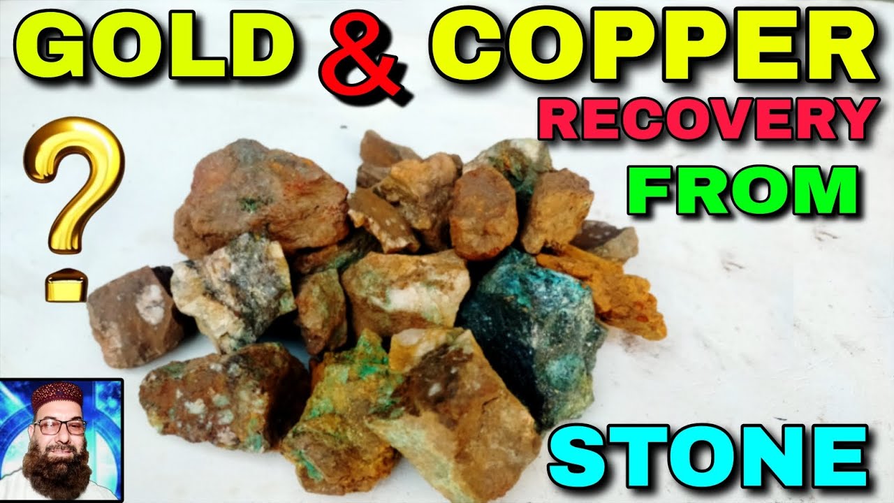 Gold Recovery From Stone With Mercury / Gold and Copper Recovery #gold #goldrecovery