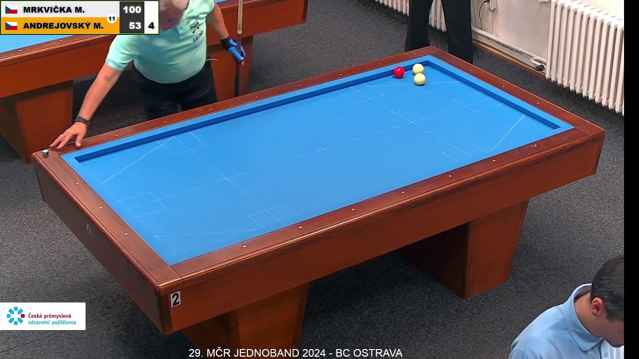 Czech Championship | 1-cushion | MT | Martin Mrkvička v Miroslav Andrejovsk&yacute;