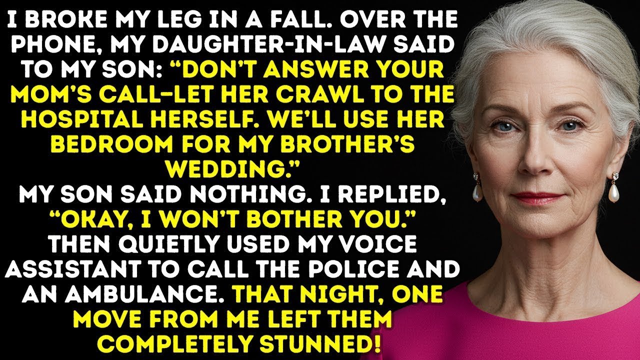 My Daughter-In-Law Said, “Don’t Answer Your Mom’s Call—Let Her Crawl To The Hospital.”