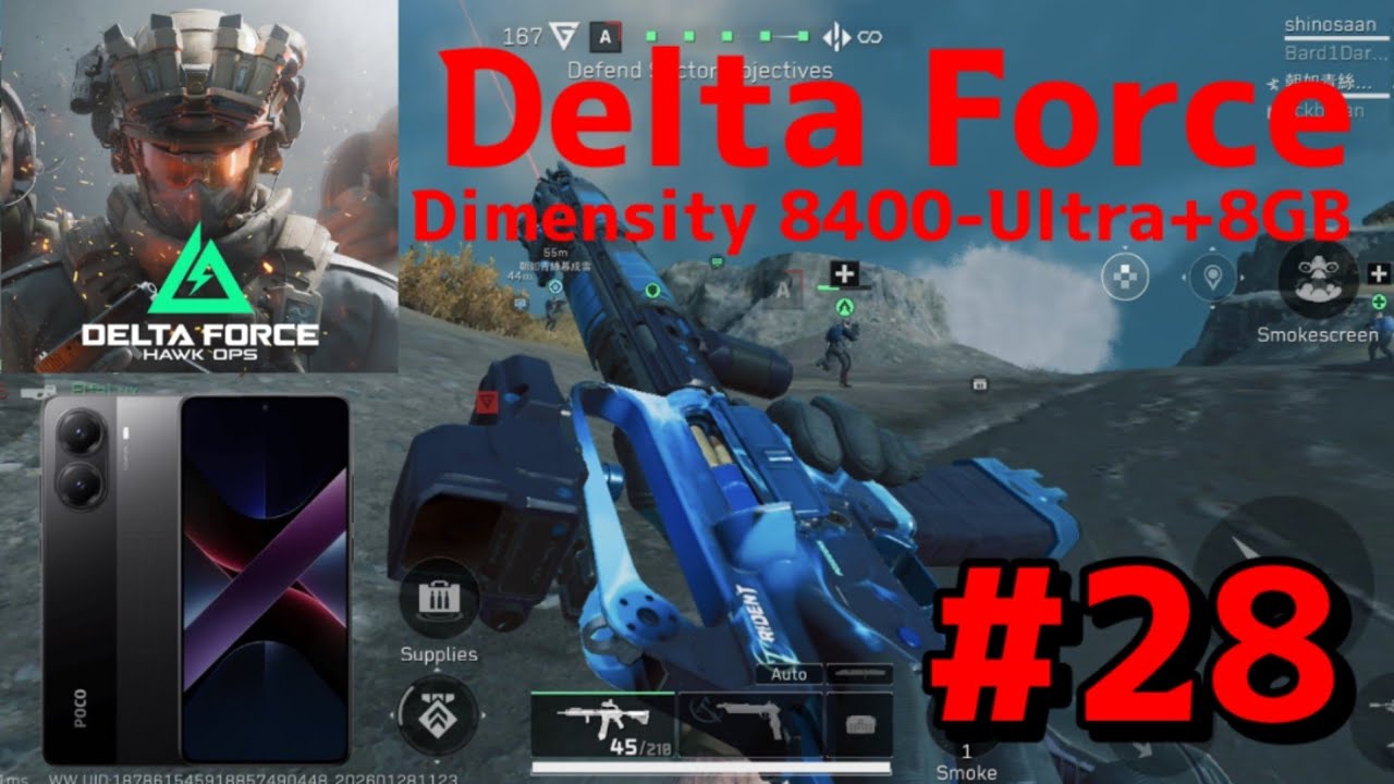 Delta Force Mobile#28 : Poco X7 Pro Dimensity 8400-Ultra+8GB 2K 60fps