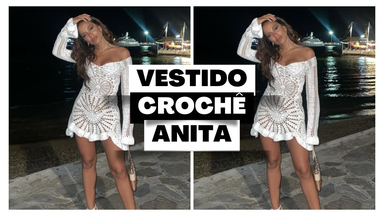 Vestido crochê Anita/ inspiração/ aula 1