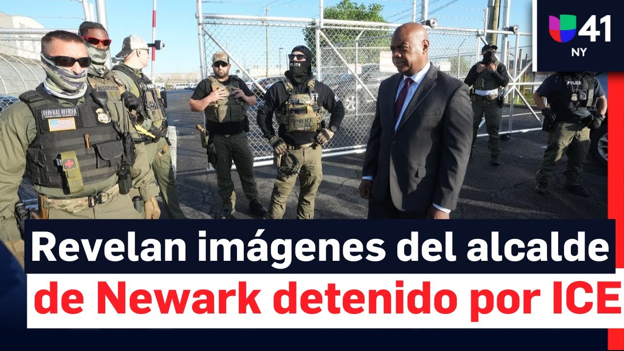Revelan imágenes tras arresto del alcalde de Newark en Delaney Hall, luego de su detención por ICE