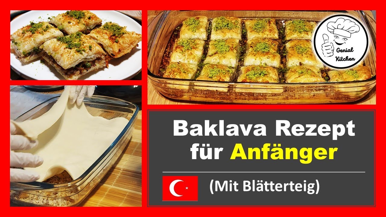 Baklava selber machen mit Blätterteig / leichter als man glaubt
