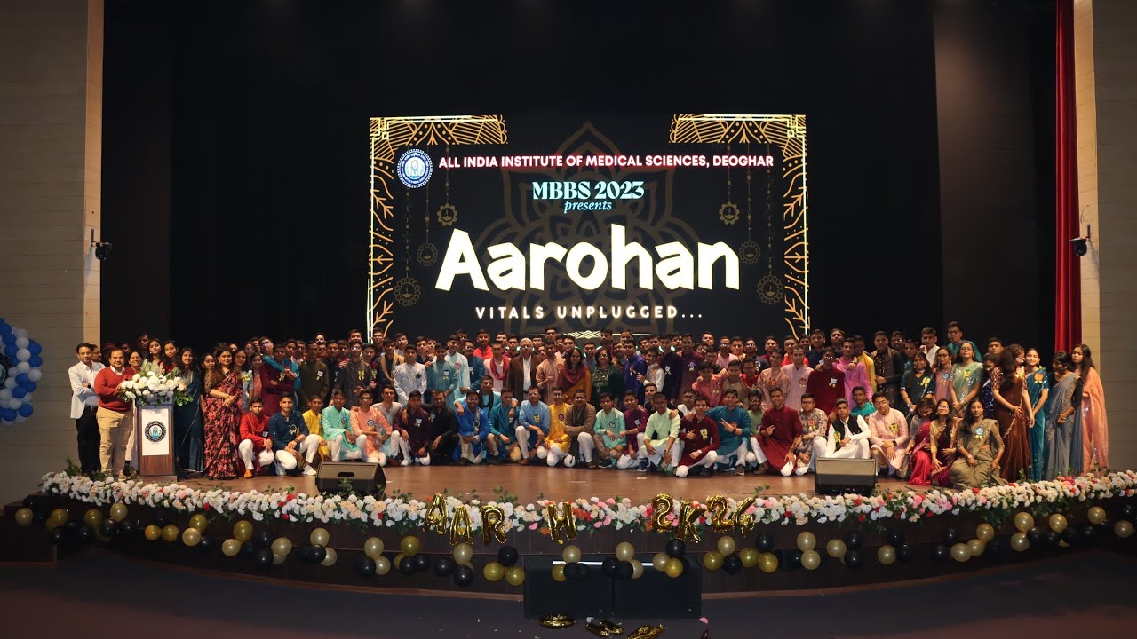 Aiims deoghar freshers 2024 MBBS batch #aiims #aiimsdeoghar #freshers #mbbs #aarohan