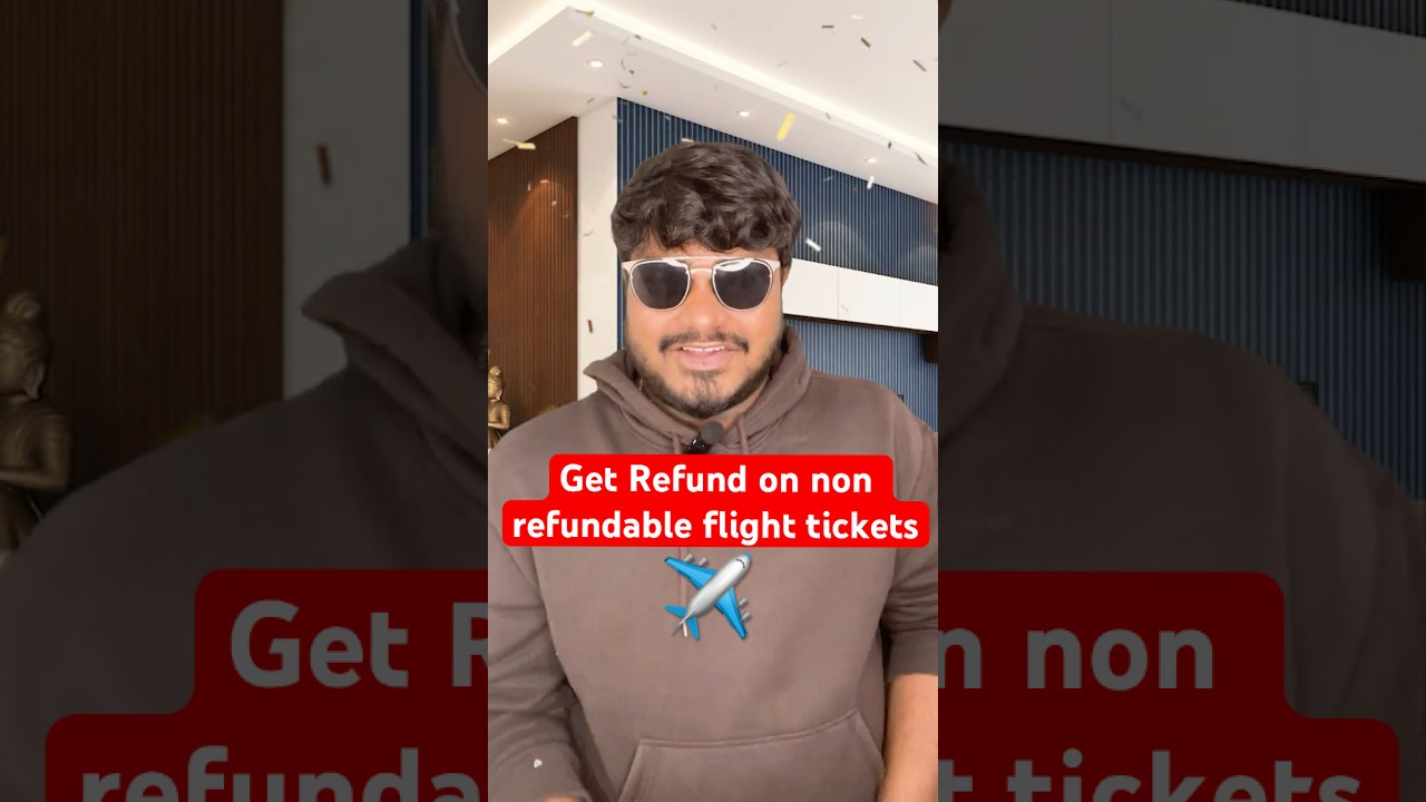 Get full refund on non refundable flight tickets #shorts #travel #flight #travelvlog