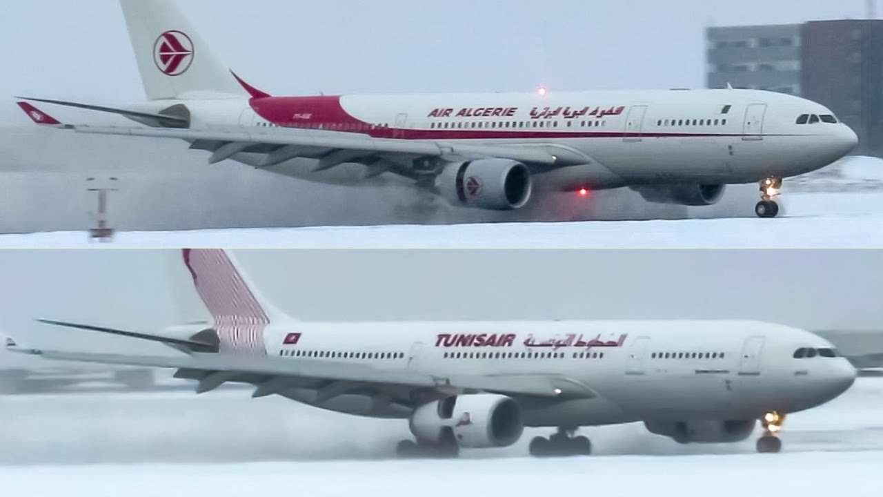 *Two African A330's* Air Algérie & Tunisair A330-200 (A332) landing in Montreal (YUL/CYUL)