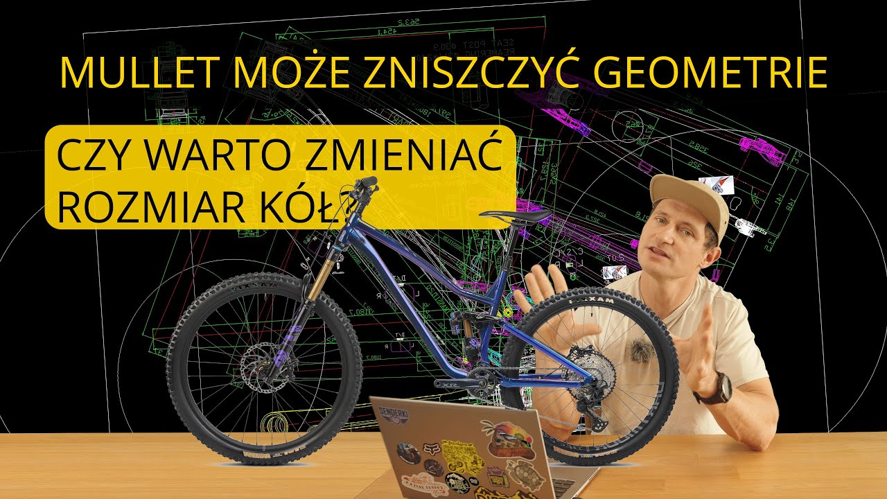 Mullet  DIY - Zmiana rozmiaru koła zmienia radykalnie geometrię roweru.
