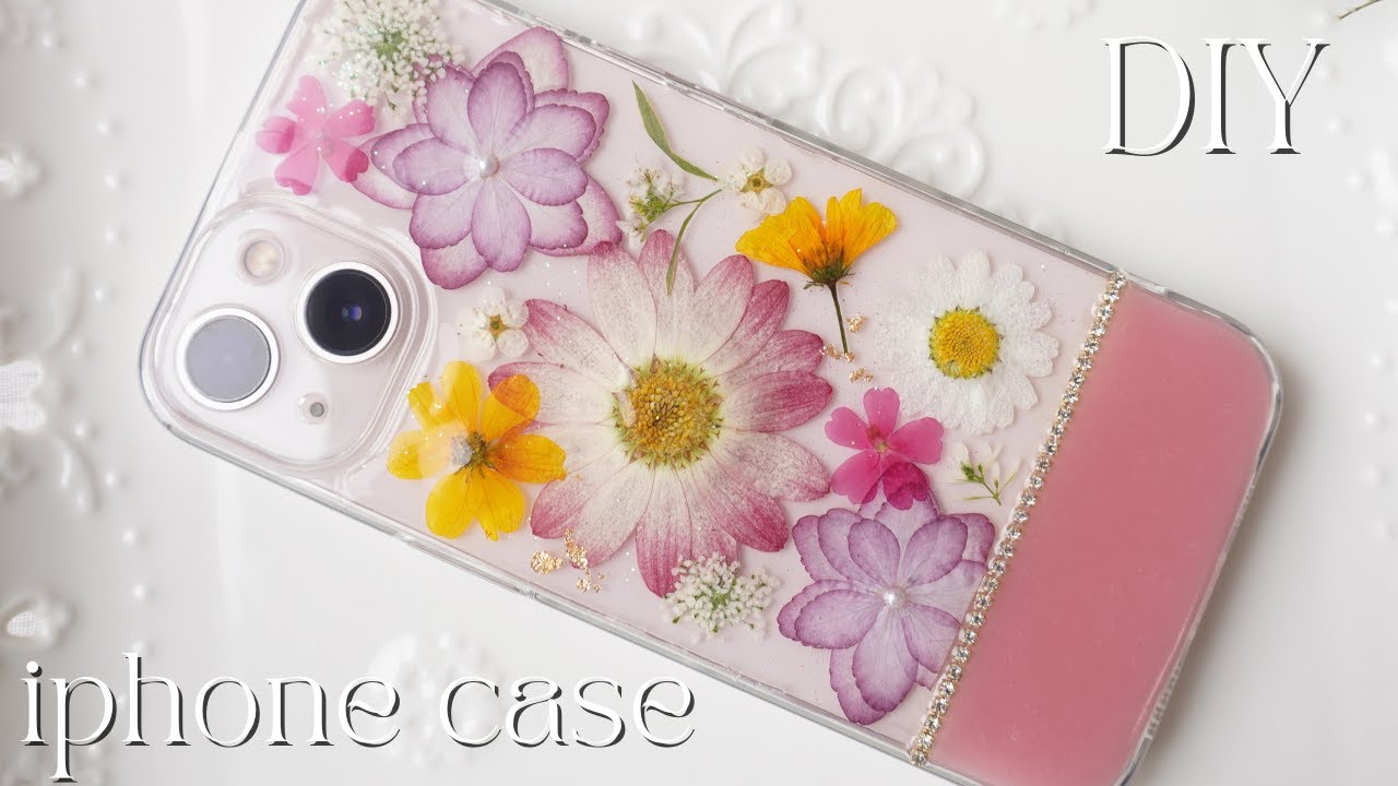 🌼【UVレジン】2023年の押し花スマホケース作り/＃iPhoneケース/Pressed flower smartphone case making in 2023