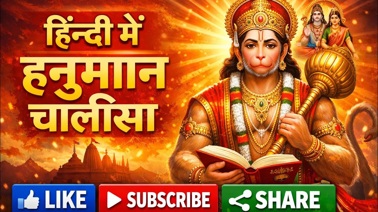 Hanuman Chalisa HINDI TRANSLATION / VERSION #motivation #viral #shorts #like #trending 