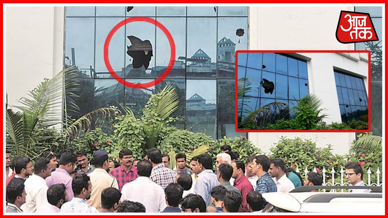 Stone Pelted At Shiv Sena's Mouthpiece Saamna's Office At  Navi Mumbai