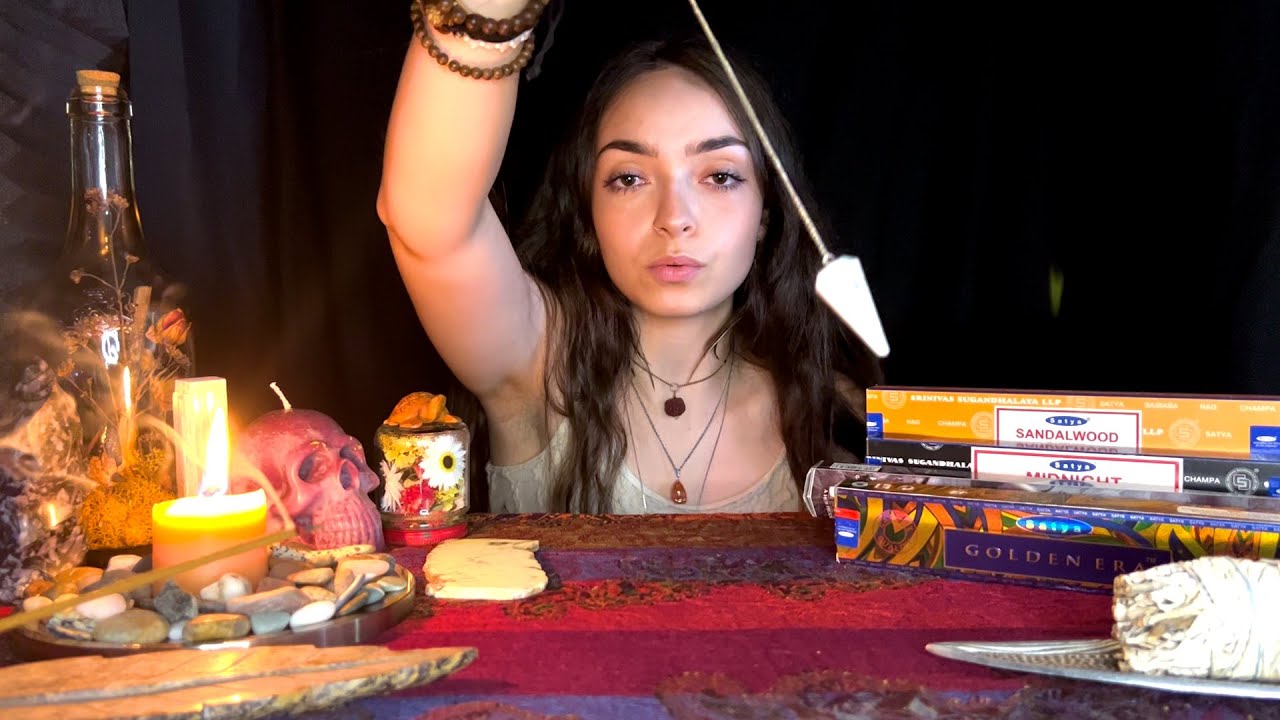 ASMR Incense Store Shopping Roleplay Cleansing Your Aura Candle Burning Tapping & Whispering Sounds