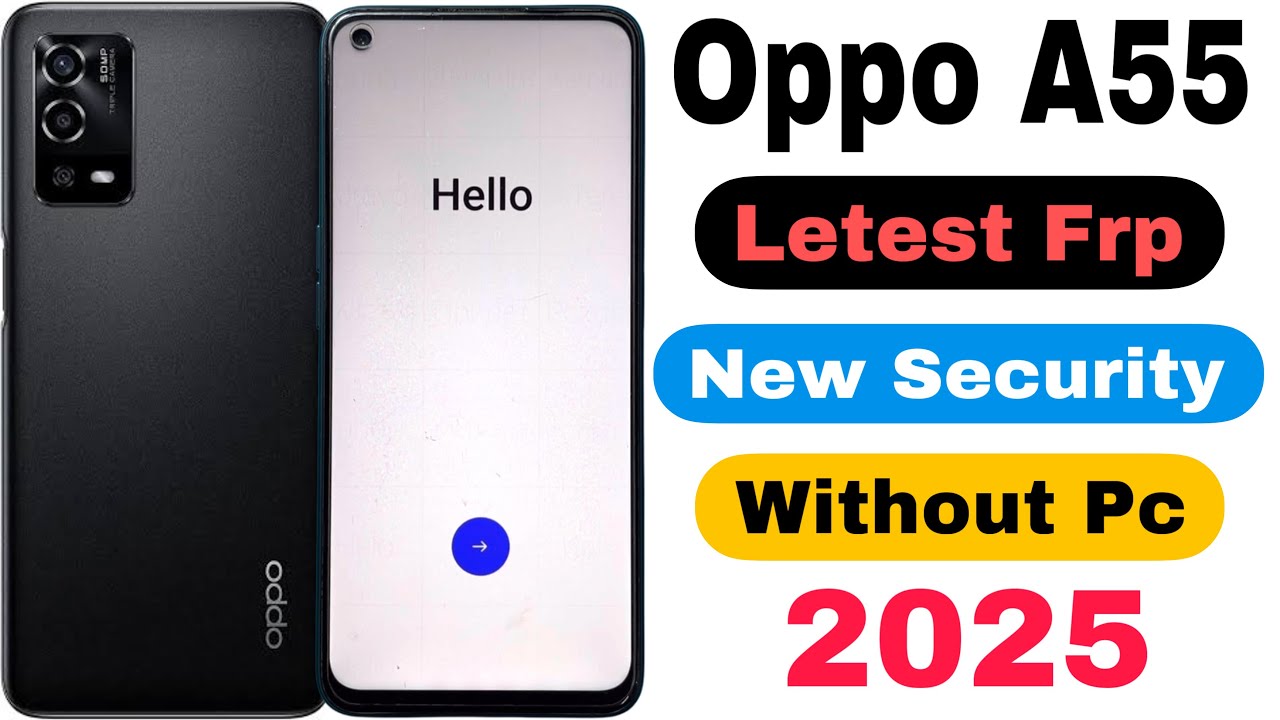 Oppo A55 Frp Bypass | Without Pc | Google Account Lock Unlock - Letest Frp 2025