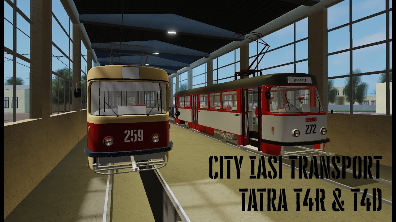 [Roblox] City Iasi Transport - Tatra T4D & T4R trams