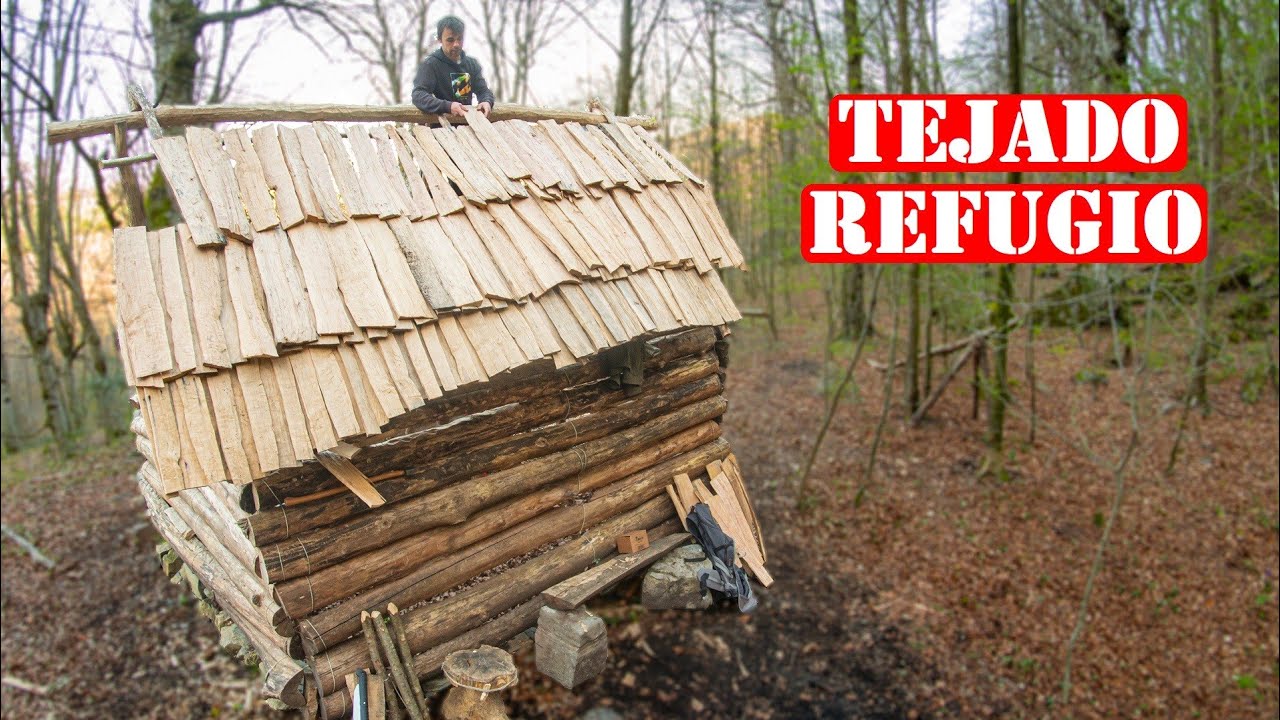 Construyendo El Tejado De Tablillas - Refugio Vida Salvaje