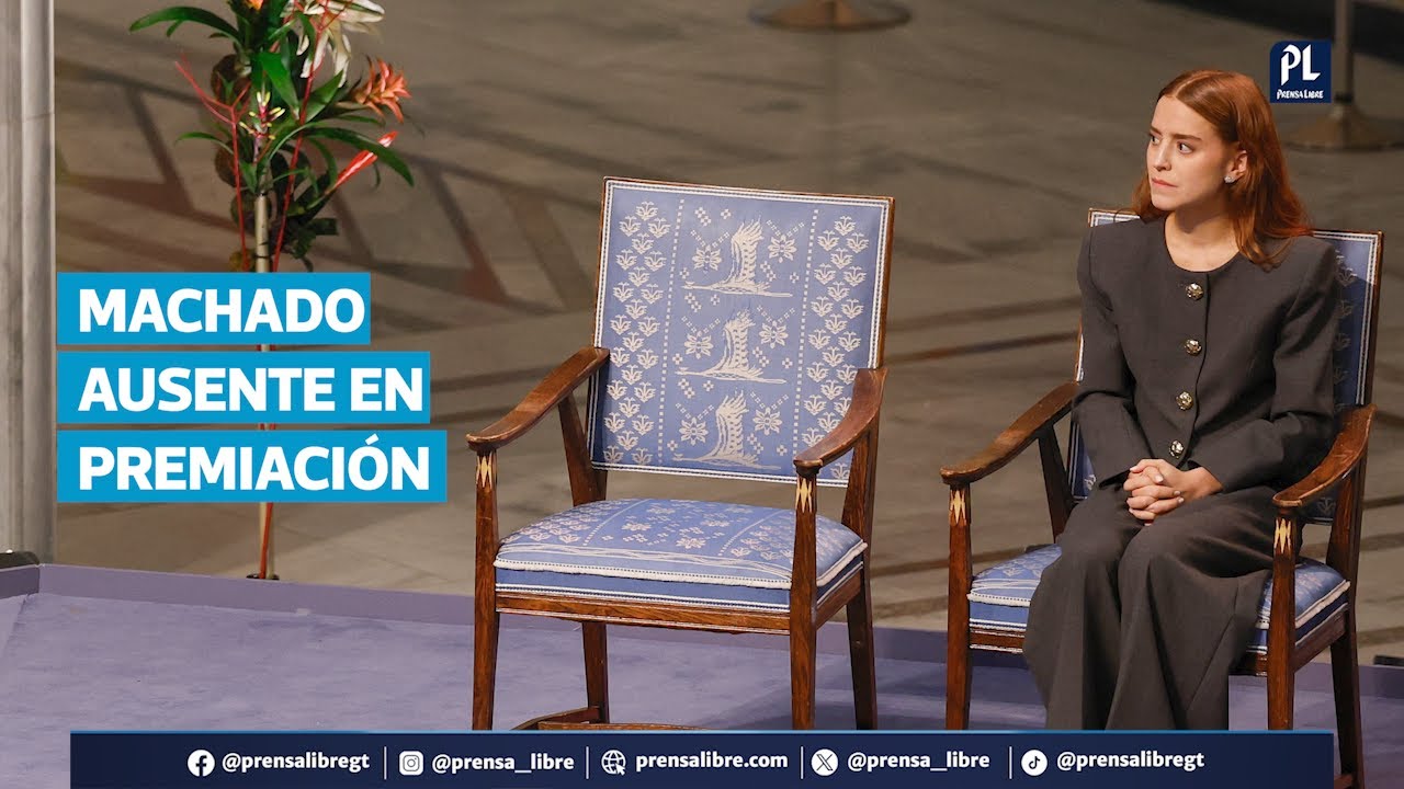Hija de la opositora venezolana Mar&iacute;a Corina Machado recibe el Nobel de la Paz en su ausencia