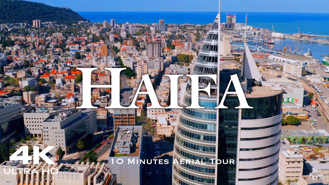 HAIFA 🇮🇱 ISRAEL Drone Aerial 4K מדינת ישראל UHD חיפה יִשְׂרָאֵל Bahai Baháʼí
