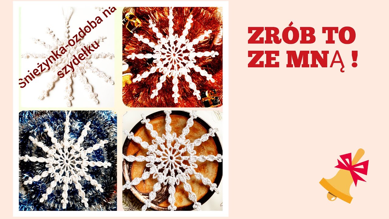 Śnieżynka na szydełku n 1
