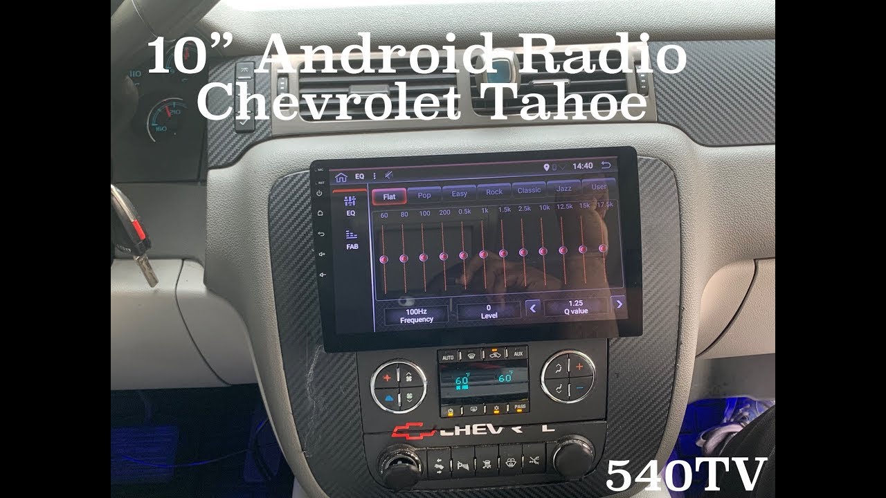 10-дюймовая Android-магнитола 9.0 в Chevrolet Tahoe