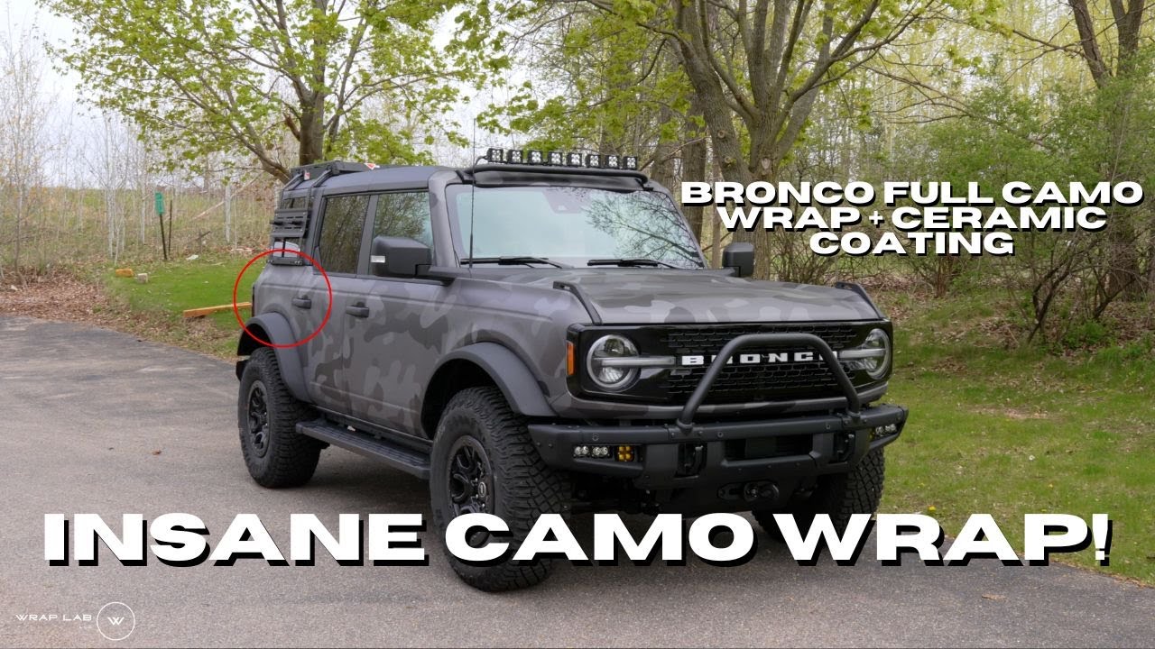 INSANE CAMO WRAP! How We Wrap A Ford Bronco In Camo