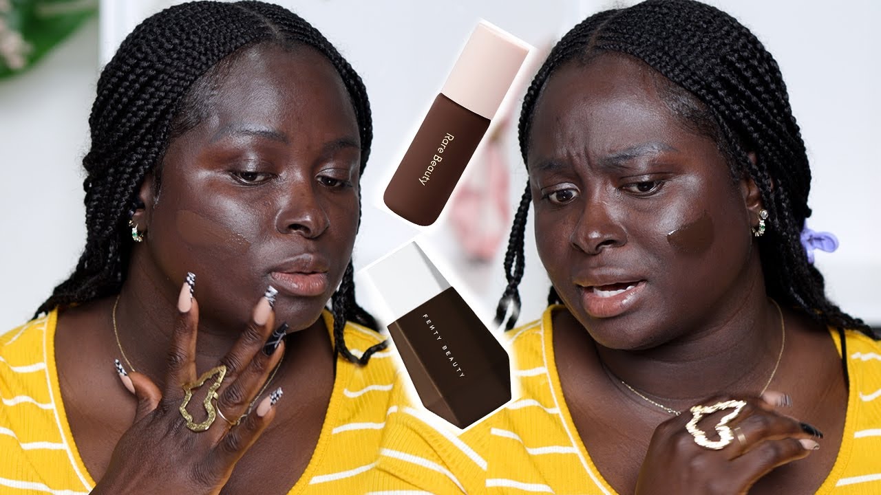 The Darkest Fenty vs. Rare Beauty Tinted Moisturizer - Which One Is Better For Dark Skin? | Ohemaa