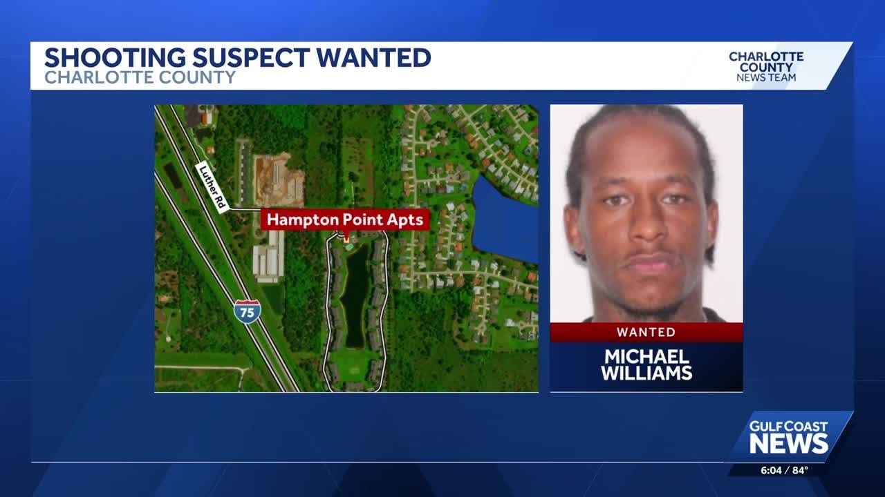 Man wanted in Charlotte County apartment complex shooting that injured 1