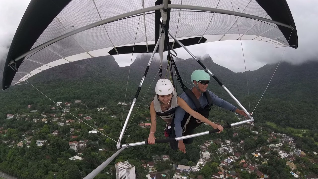 Voo de asa delta no Rio de Janeiro  Hang Gliding in Rio -