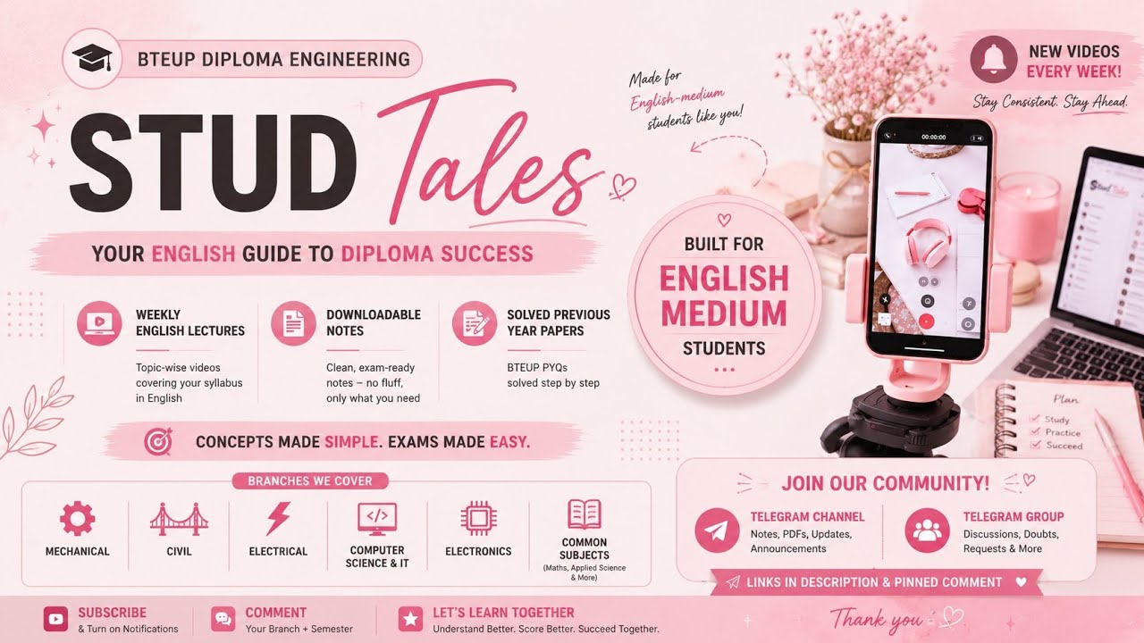 Finally! BTEUP Diploma Engineering Explained in English | Welcome to Stud tales