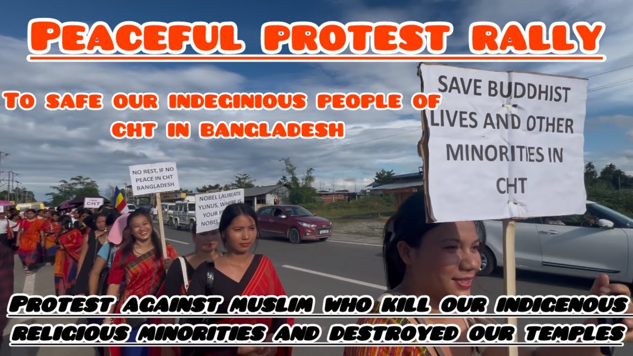 Protest in India against Bangladesh government to safe our indigenous people and religion.