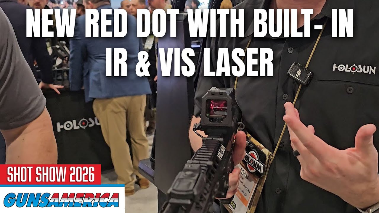 Holosun's NEW Red Dots with Built-In IR & Vis Lasers -- SHOT Show 2026