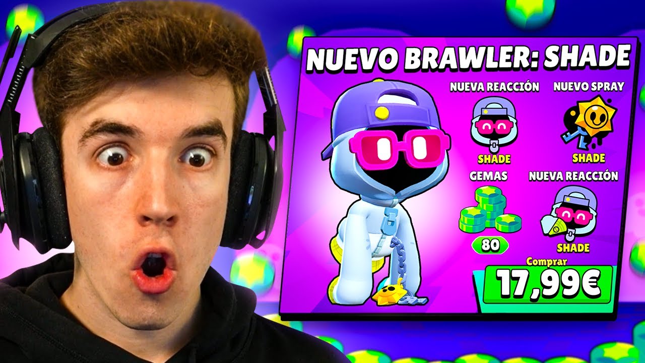 COMPRO Y MAXEO a *SHADE* NUEVO BRAWLER FANTASMA en BRAWL STARS