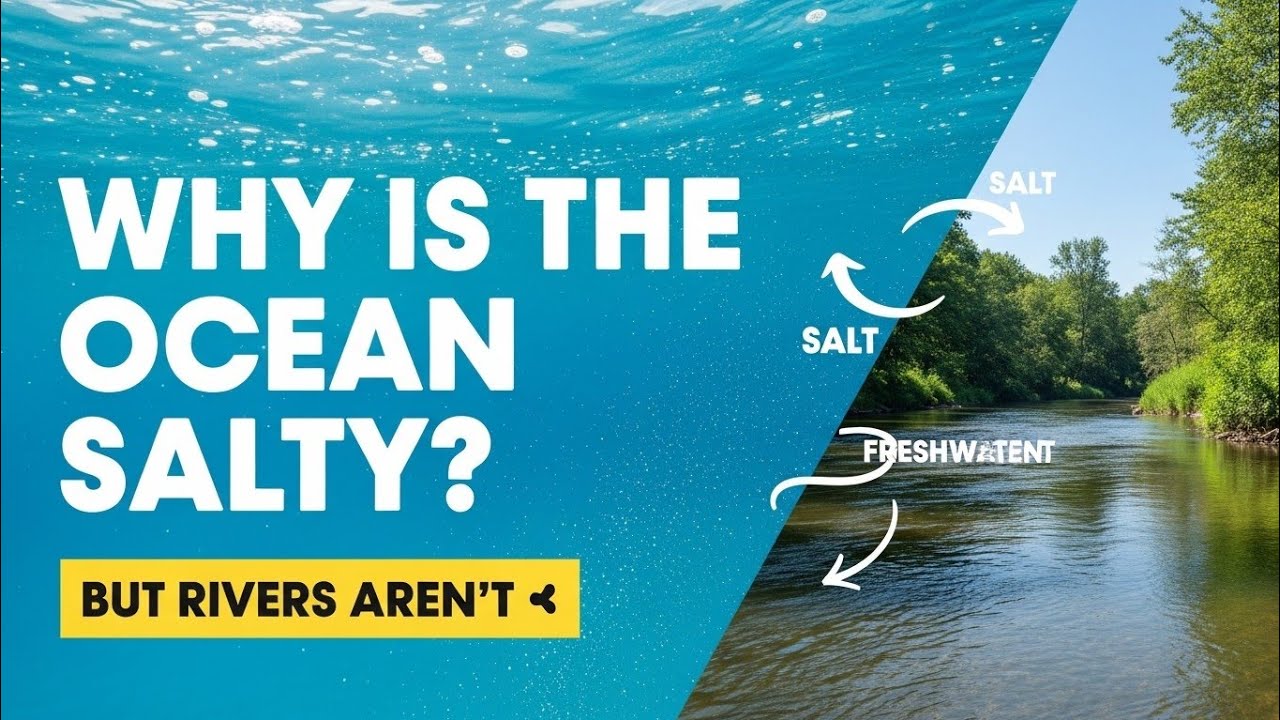 Почему океан солёный, а реки нет? 🌊