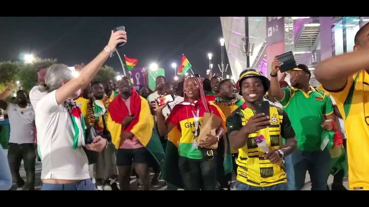 South Korea 2-3 Ghana - massive celebrations in Qatar