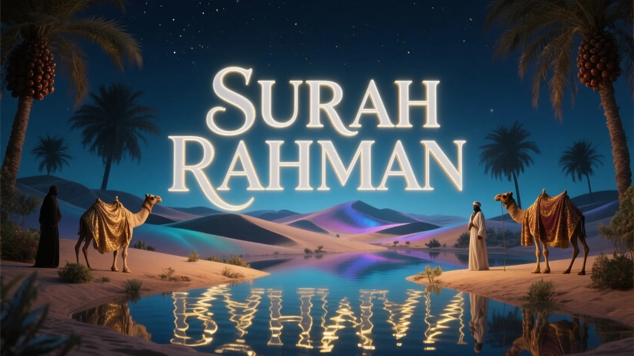 Surah Ar Rahman سورة الرحمن | قرآن هادئ يساعد على الاسترخاء العميق | #lofiquran