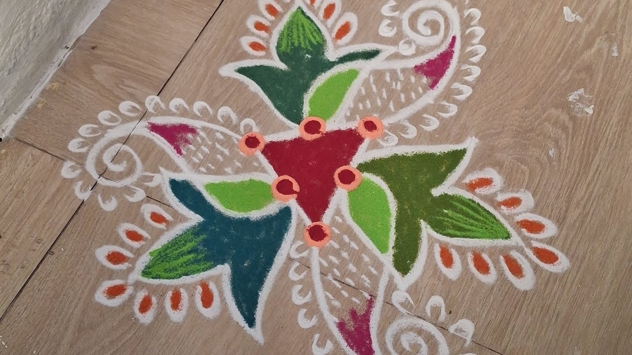 आजची सुंदर रांगोळी llrangoliartllrangolidesignllrangoliradiance 