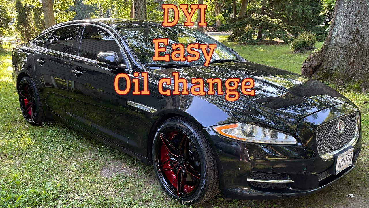 Changing the oil. On a 2014 Jaguar XJ