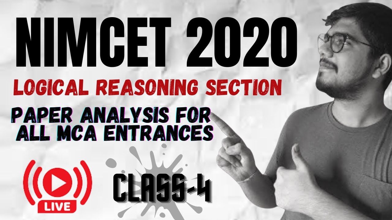 NIMCET 2020 Previous Year Questions | LOGICAL REASONING | Part 4 I OneStop MCA | NIMCET & MHT CET