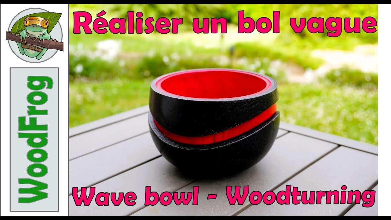 Réaliser un bol vague - Tournage sur bois