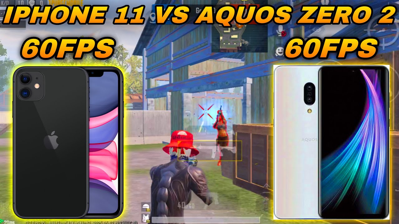 iPhone 11 vs Aquos zero 2 / 60fps vs 60fps / 1v1 tdm pubg/bgmi test 2025🔥