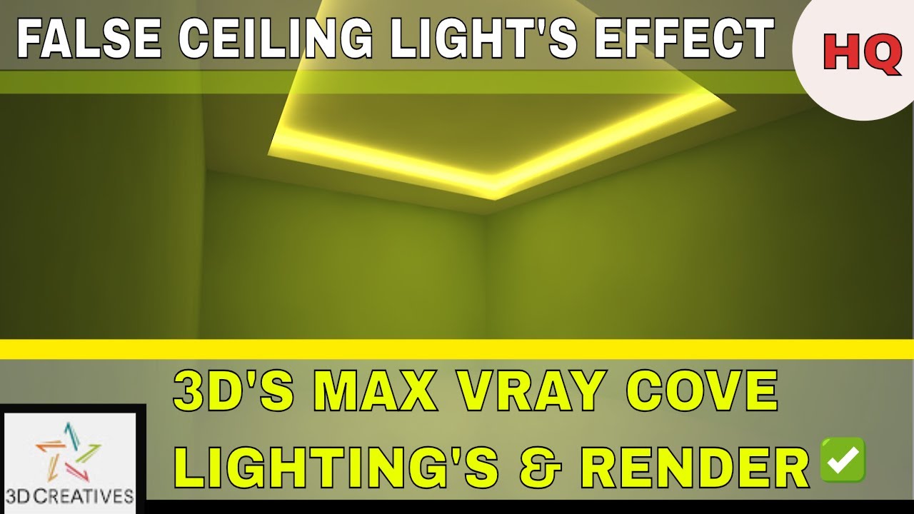 3dsmax vray cove lighting and render settings hindi tutorial