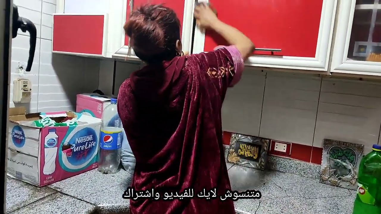 روتين تحفيزي واخيرا تحدي الكسل روتيني في تنظيف وتنظيم  المطبخ روتين يومي جديد لاحلى متابعين