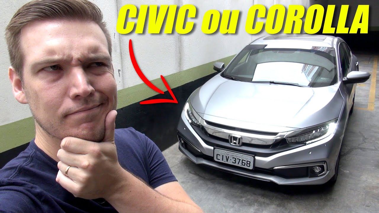 HONDA CIVIC 2020 ou NOVO COROLLA? / Comparativo de preço, consumo, equipamentos, seguro, revisões...