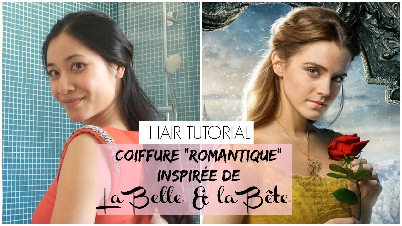 COIFFURE inspirée d'Emma Watson LA BELLE ET LA BÊTE / romantique