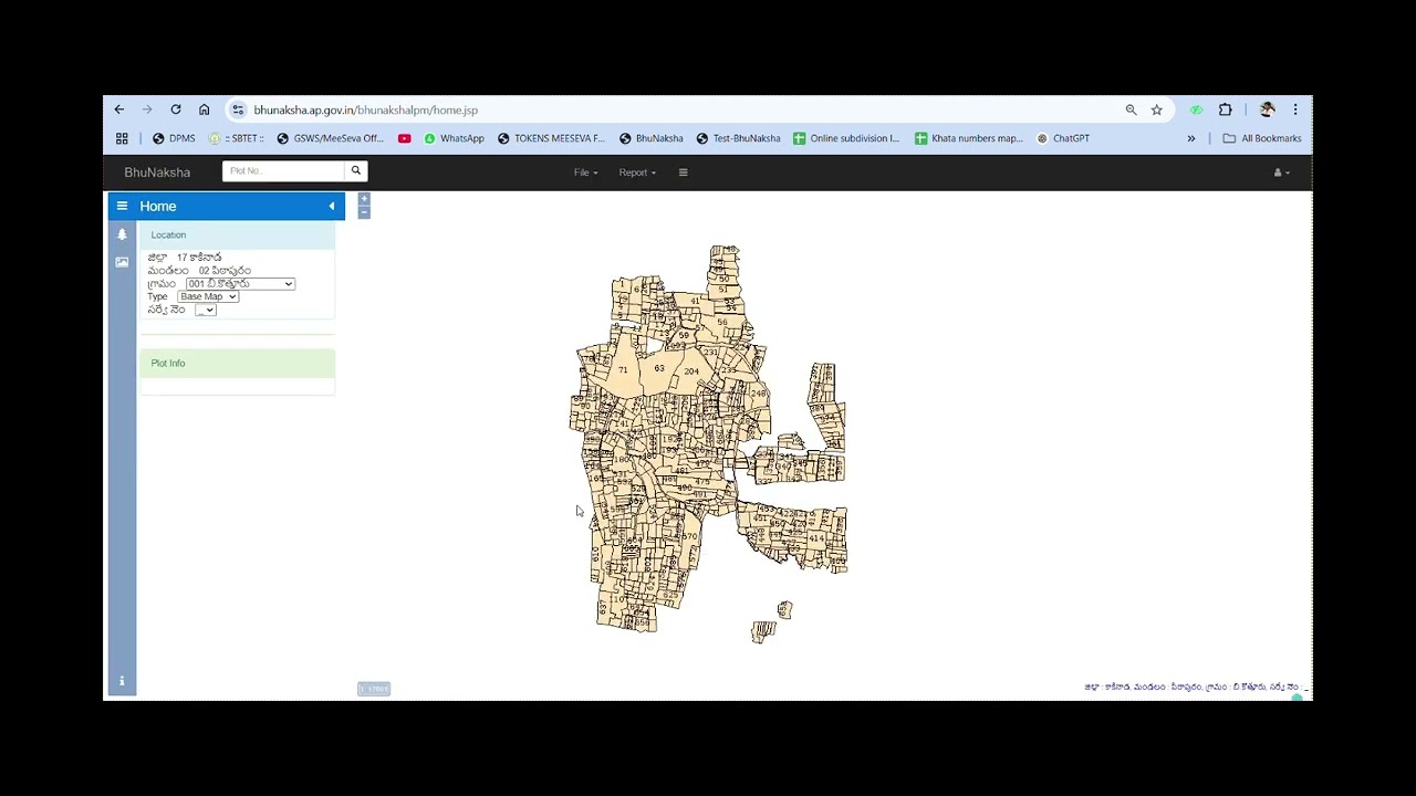 Online subdivision process bhunaksha in English