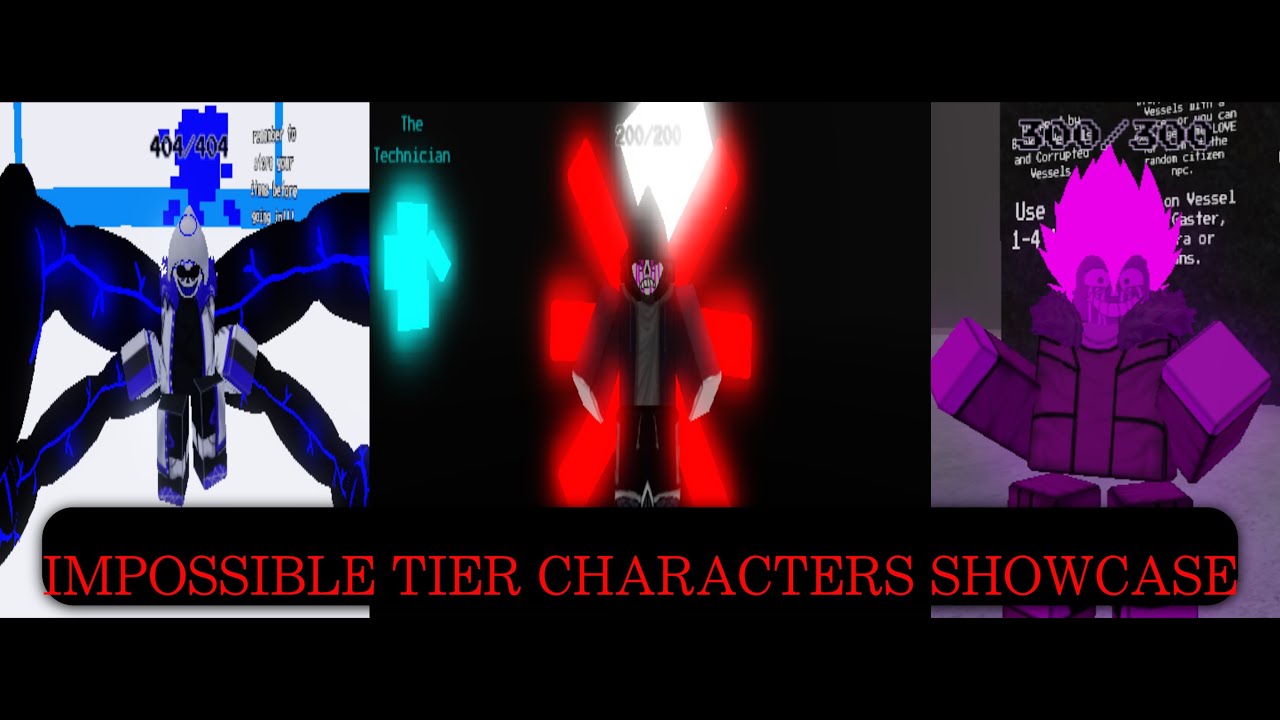 IMPOSSIBLE TIER CHARACTERS SHOWCASE | UNDERTALE EVOLUTIONS