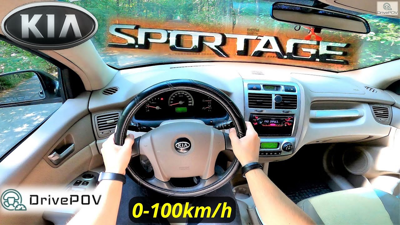 Kia Sportage II 2.0 CRDi AUTO 4X4 2008 | 113HP-250NM | TEST DRIVE, ACCELERATION, REVIEW | #DrivePOV