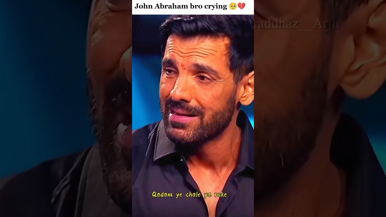 John Abraham sir crying 🥺 very emotional scene #shorts #johnabraham